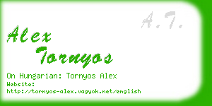alex tornyos business card